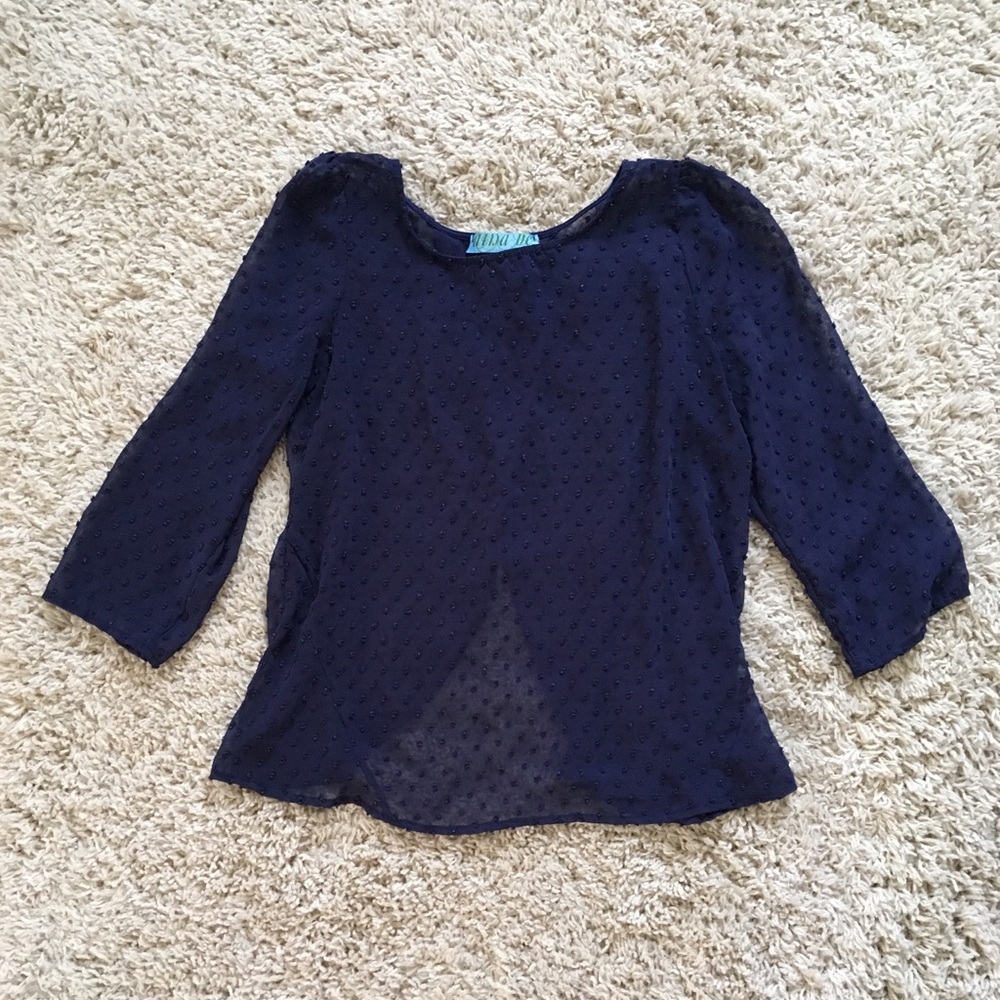 Navy Francesca’s Blouse